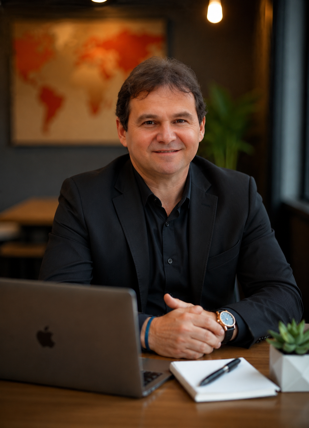 Fundador da Pharma Digital em ambiente de trabalho